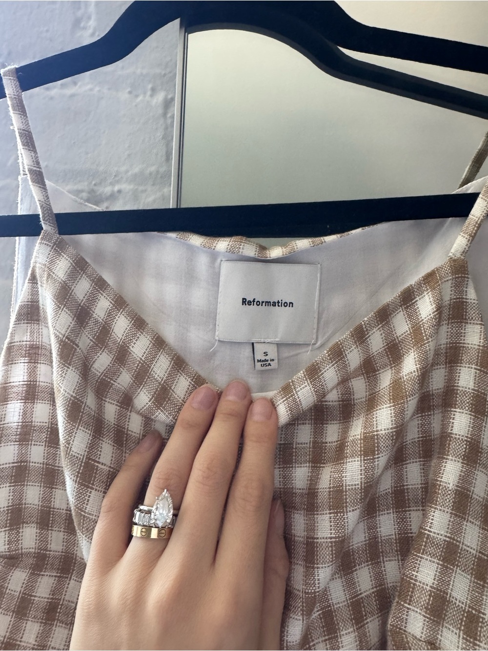 Reformation Gingham Tank - Picture 2 of 2